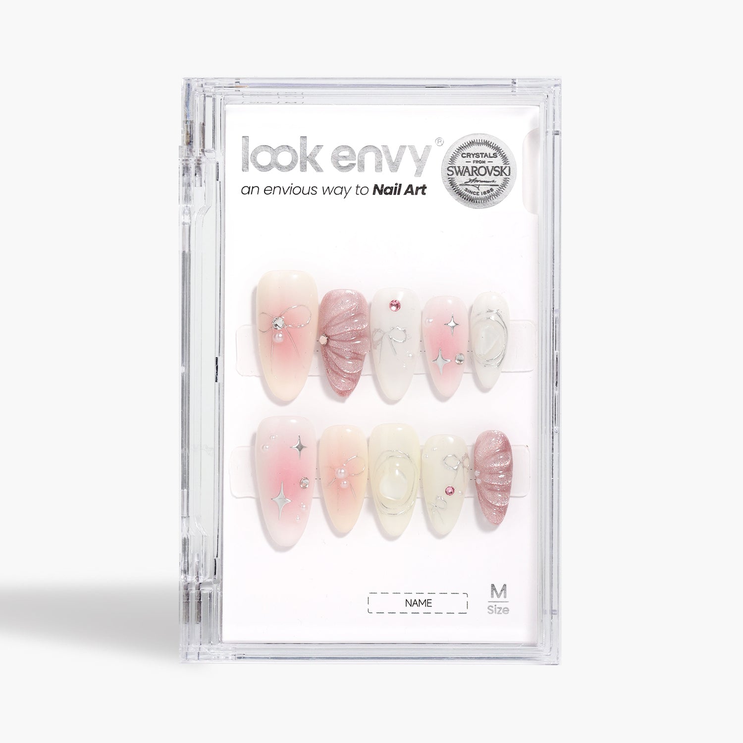 Y2K Sweet Pink Blush Almond-Shaped Pearl 3D Sculpted Waves Press on Nail Handmade False Nails